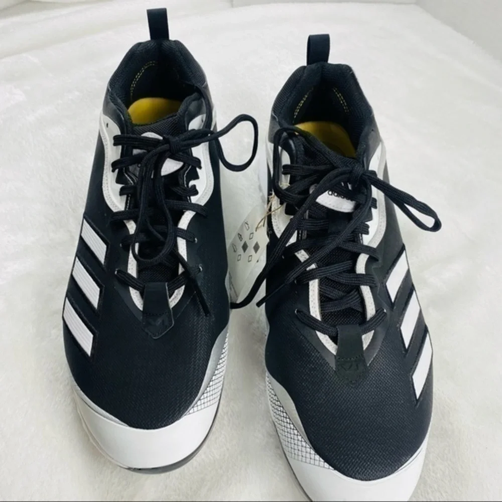 NEW Adidas Icon 6 Bounce TPU Baseball Cleats Men's Size 13.5 Black/White